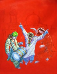 Hussain Chandio, 18 x 24 Inch, Acrylic on Canvas, Figurative Painting-AC-HC-262